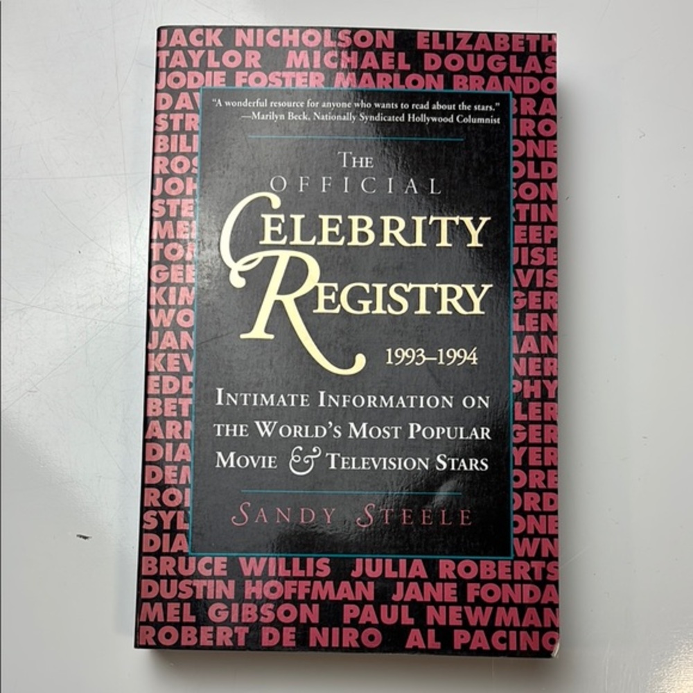 The Official Celebrity Registry‎ 1993-1994 Sandy Steele
